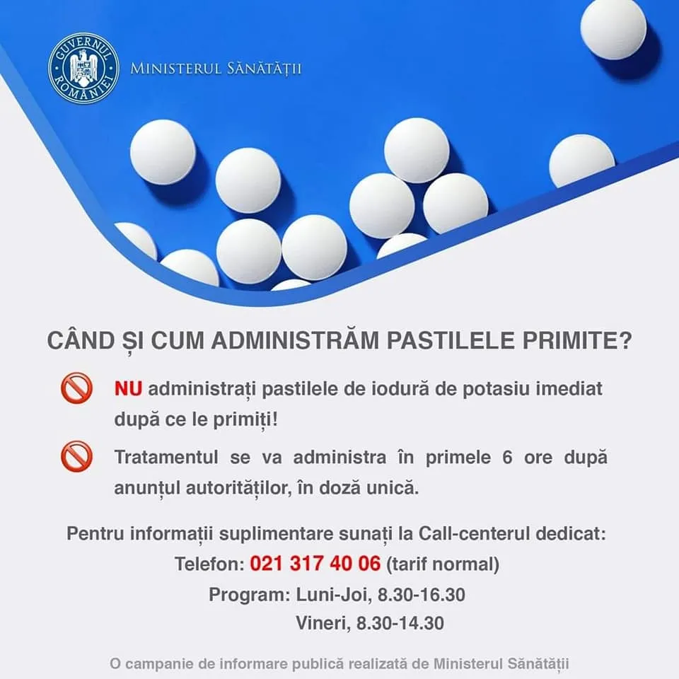 Ghidul privind administrarea pastilelor de iod, publicat de Ministerul Sănătății. Iată ce trebuie să știm – foto 3