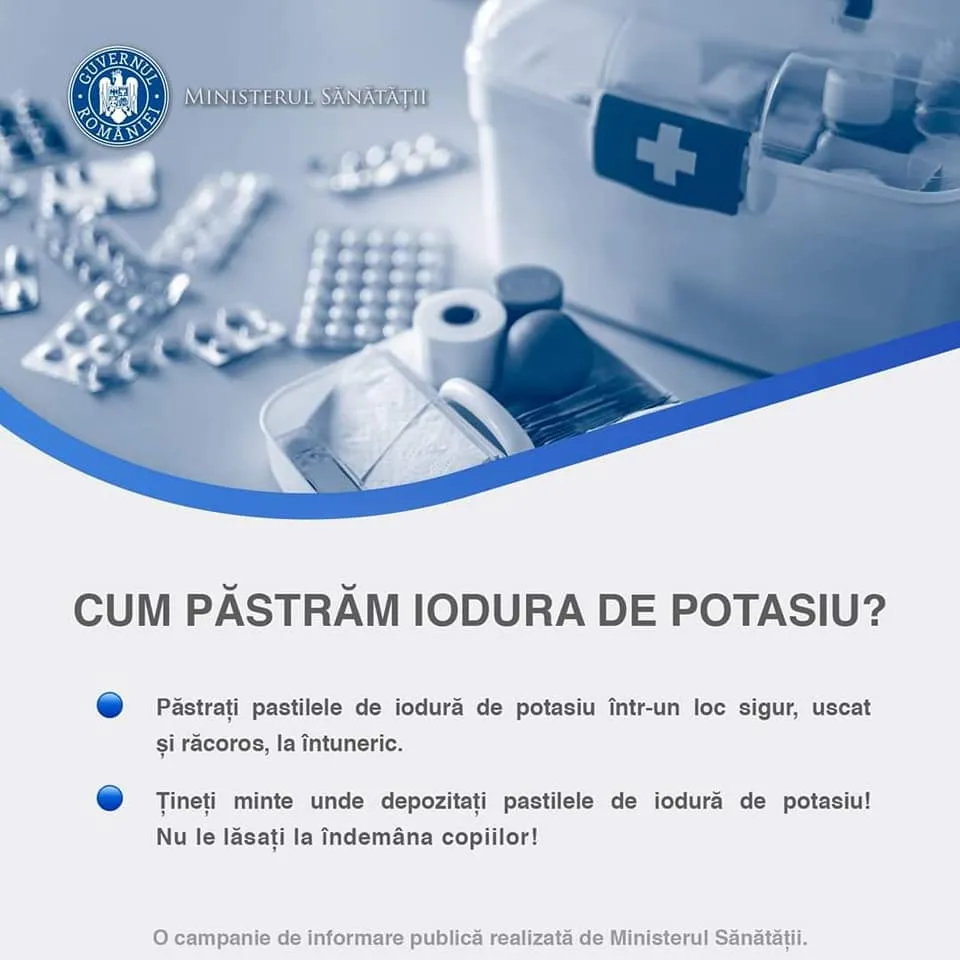 Ghidul privind administrarea pastilelor de iod, publicat de Ministerul Sănătății. Iată ce trebuie să știm – foto 6