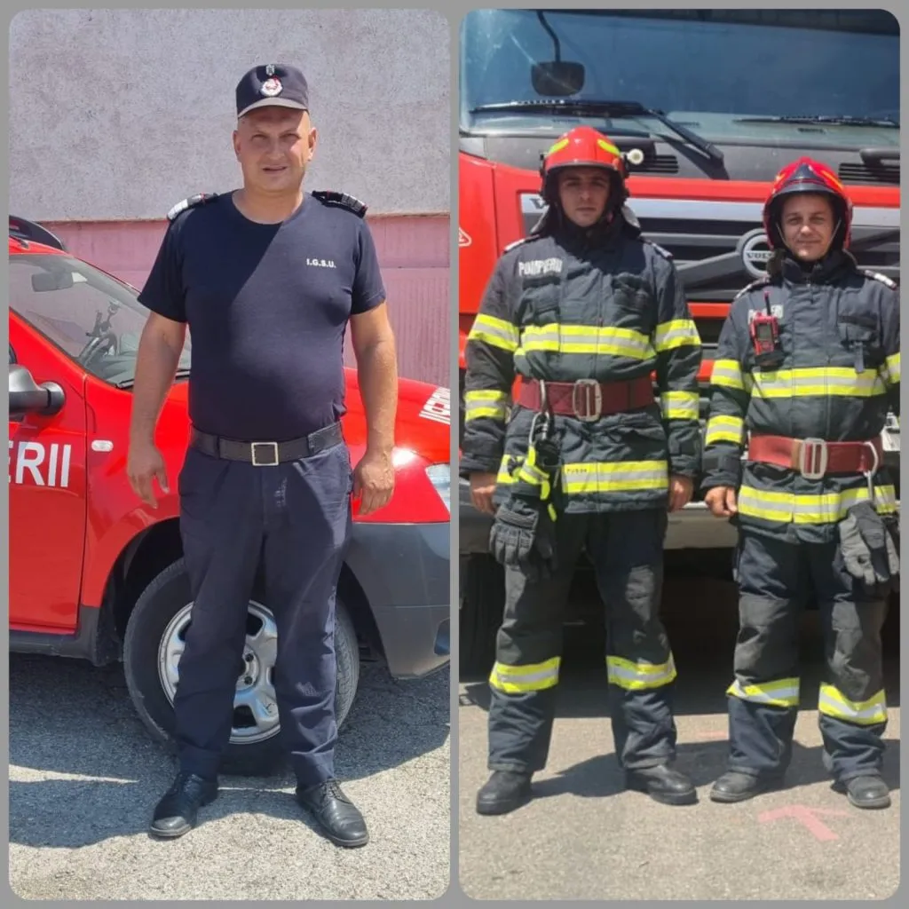 Trei pompieri, misiune de salvare în drum spre serviciu – foto 2
