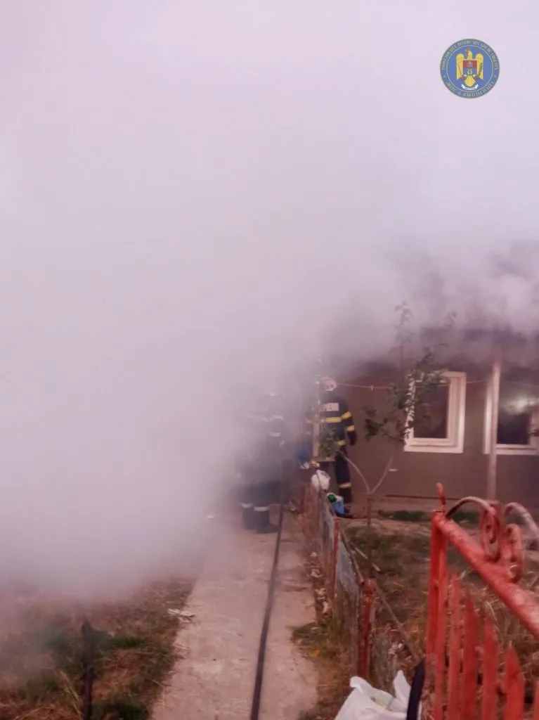 O persoană a murit, în urma unui incendiu produs în județul Tulcea – foto 2