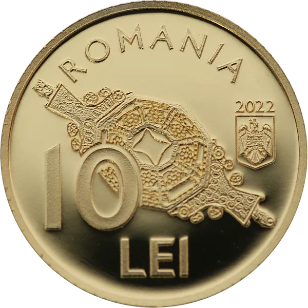 O nouă lansare în circuitul numismatic: Monedă de aur cu Tezaurul de la Pietroasa