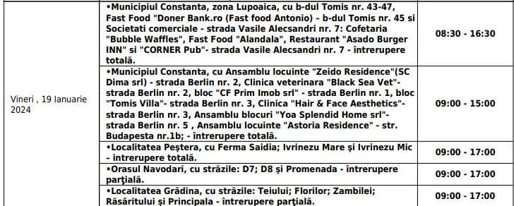 Noi întreruperi de curent în Constanța – foto 2