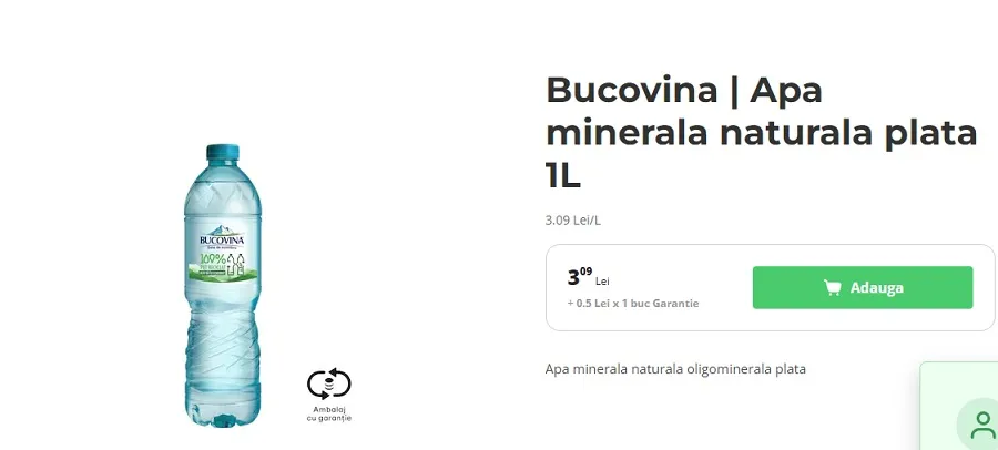 Ce preț credeți că are această sticlă cu apă, la magazinele din gară? – foto 2