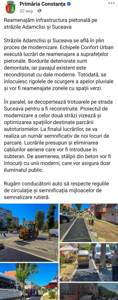 Ieri asfaltat, astăzi distrus! Trotuarul de pe Adamclisi, proprietate privată – foto 2