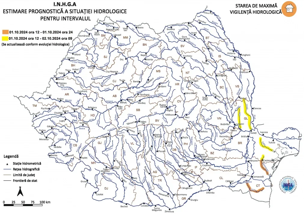 Pericol de viituri pe râurile din Dobrogea – foto 2