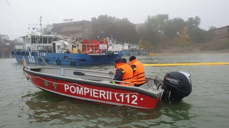 Accident naval pe Dunăre, în dreptul localității Sfântu Gheorghe