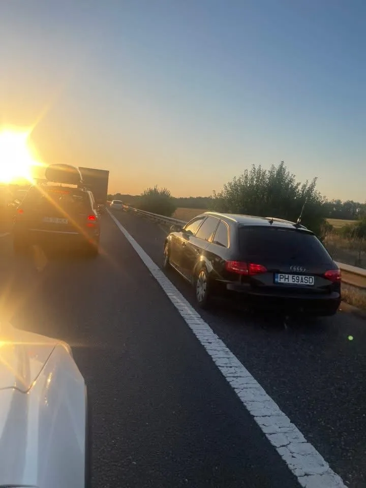 Aglomerație pe A2, de la primele ore ale dimineții – foto 3