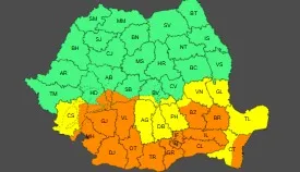 Ploi abundente, frig și vânt puternic. Constanța, sub Cod Portocaliu