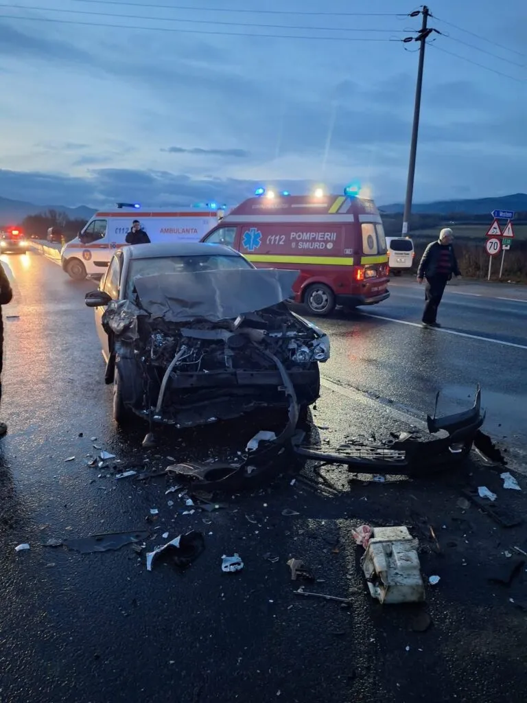 UPDATE: Microbuz răsturnat pe DN1, în județul Sibiu. A fost activat planul roșu – foto 3