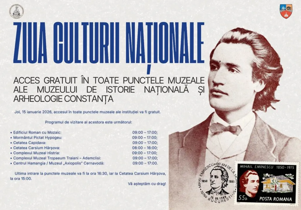 Acces gratuit în toate punctele muzeale ale MINAC joi, de Ziua Culturii Naționale – foto 2