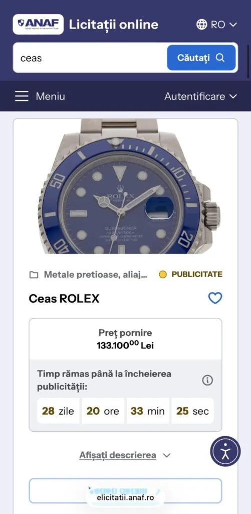 Bunurile confiscate de stat pot fi cumpărate online. ANAF a lansat platforma eLicitatiiANAF – foto 3