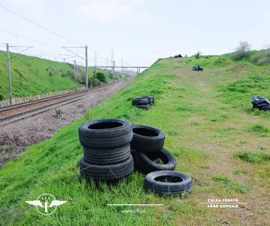 Șase TONE de deșeuri, strânse în două zile din gară și de pe calea ferată, la Constanța – foto 4