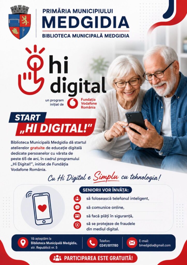 Proiect de educație digitală destinat seniorilor, la Medgidia – foto 2