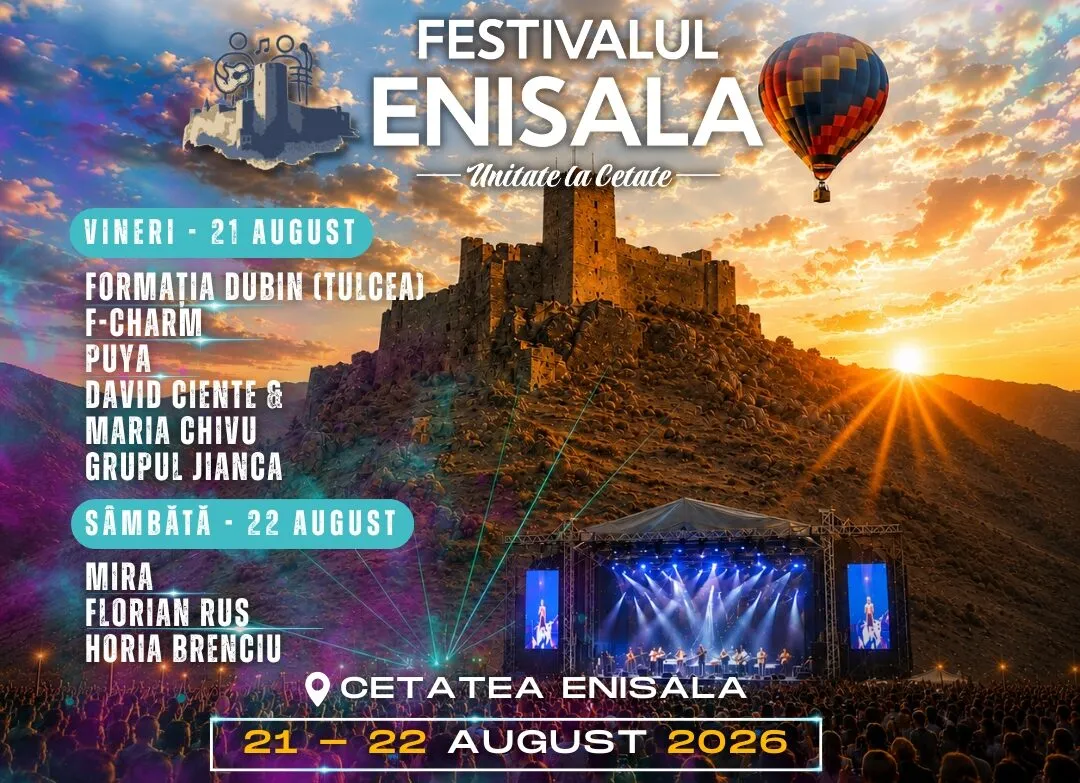 Festivalul Enisala – Unitate la Cetate revine în august. Horia Brenciu, Mira, Puya și Florian Rus, printre artiștii confirmați